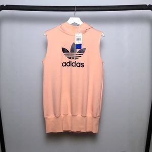 Coral Adidas Hoodie Dress